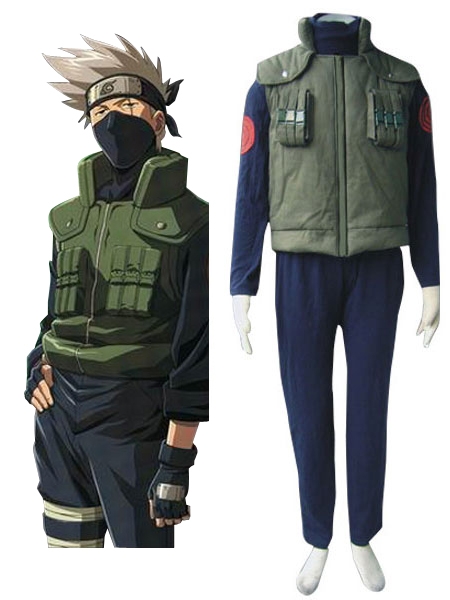 Naruto Hidden Leaf Village Of Konoha Jounins Uniform Cosplay Costume